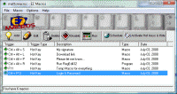 Here's a screen shot of the main EZ Macros window