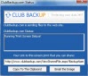 The window you see when your image is being sent to clubbackup.com