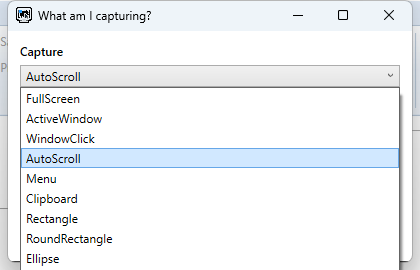 A scrollable window ready for auto-scroll