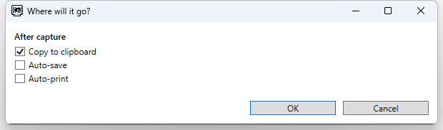 `Where will it go?` dialog